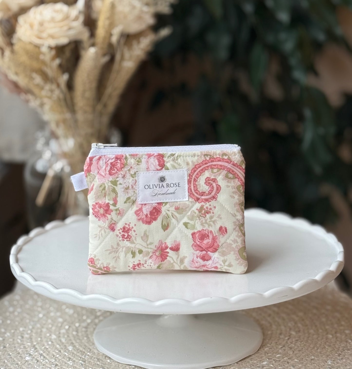 Vintage Paisley Quilted Wallet