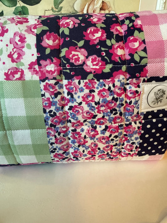 Large Pink Patch Carry All Bag