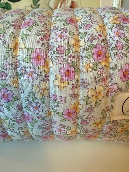 Large Pink and Yellow Floral Carry All Bag