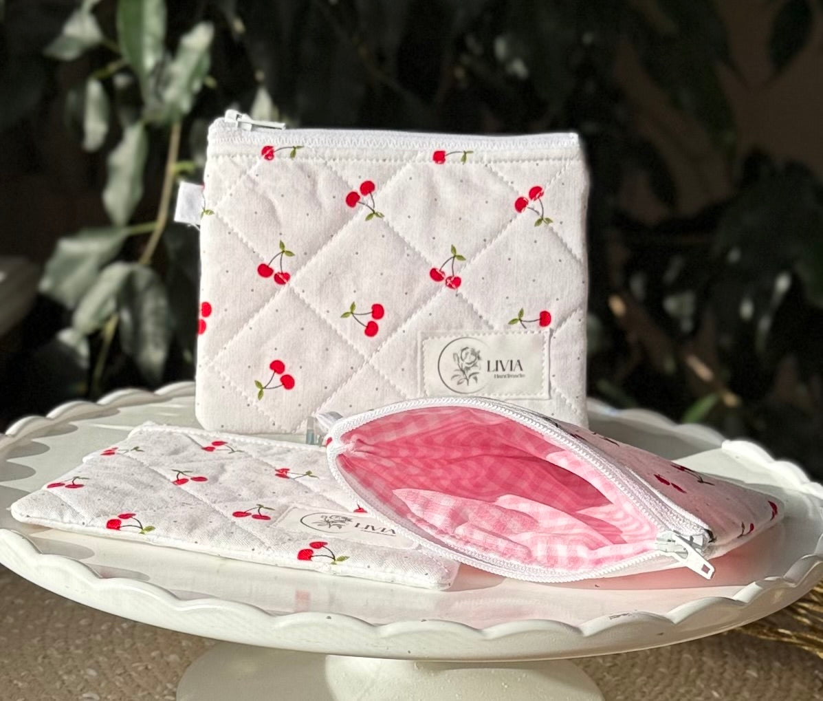 Cherries Quilted Wallet