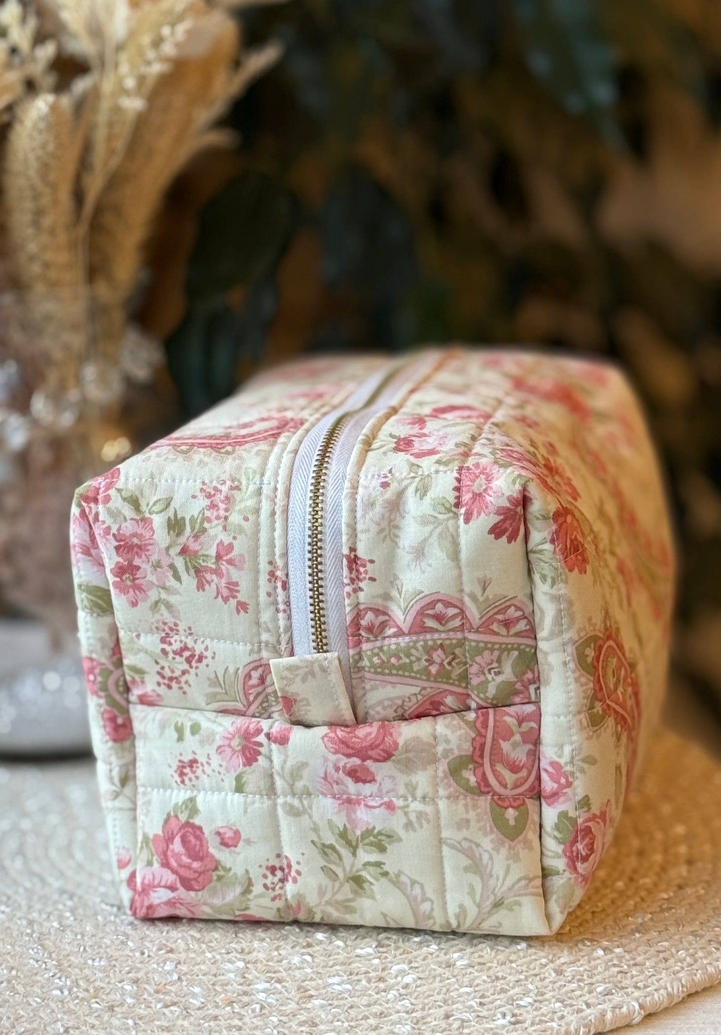 Vintage Paisley Large Makeup Bag