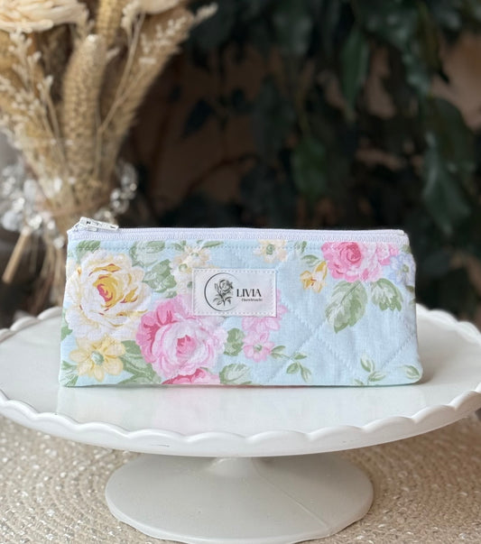 Blue Roses Small Pouch