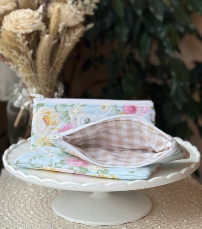 Blue Roses Small Pouch