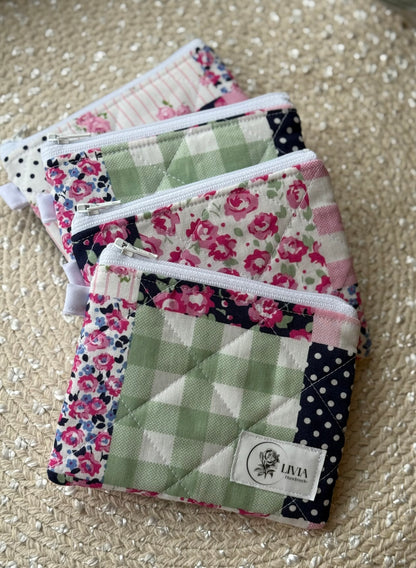 Pink Patchwork Quilted Wallet