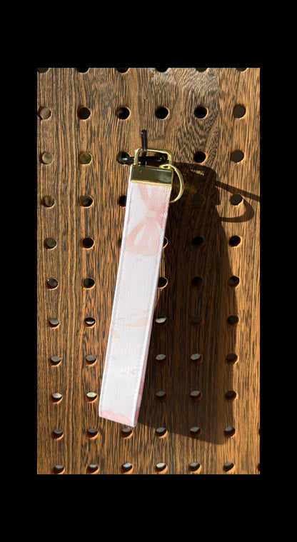 Pink Bows Wristlet