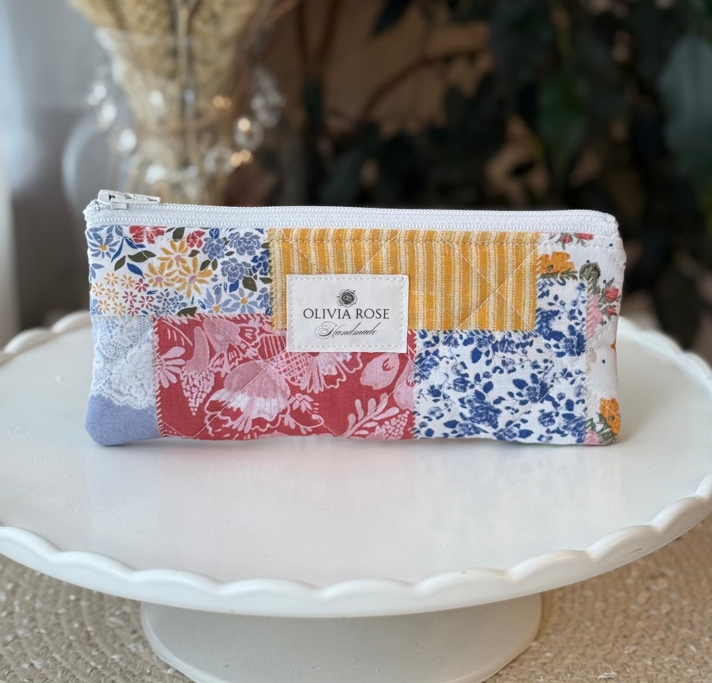 Patchwork Quilted Small Pouch