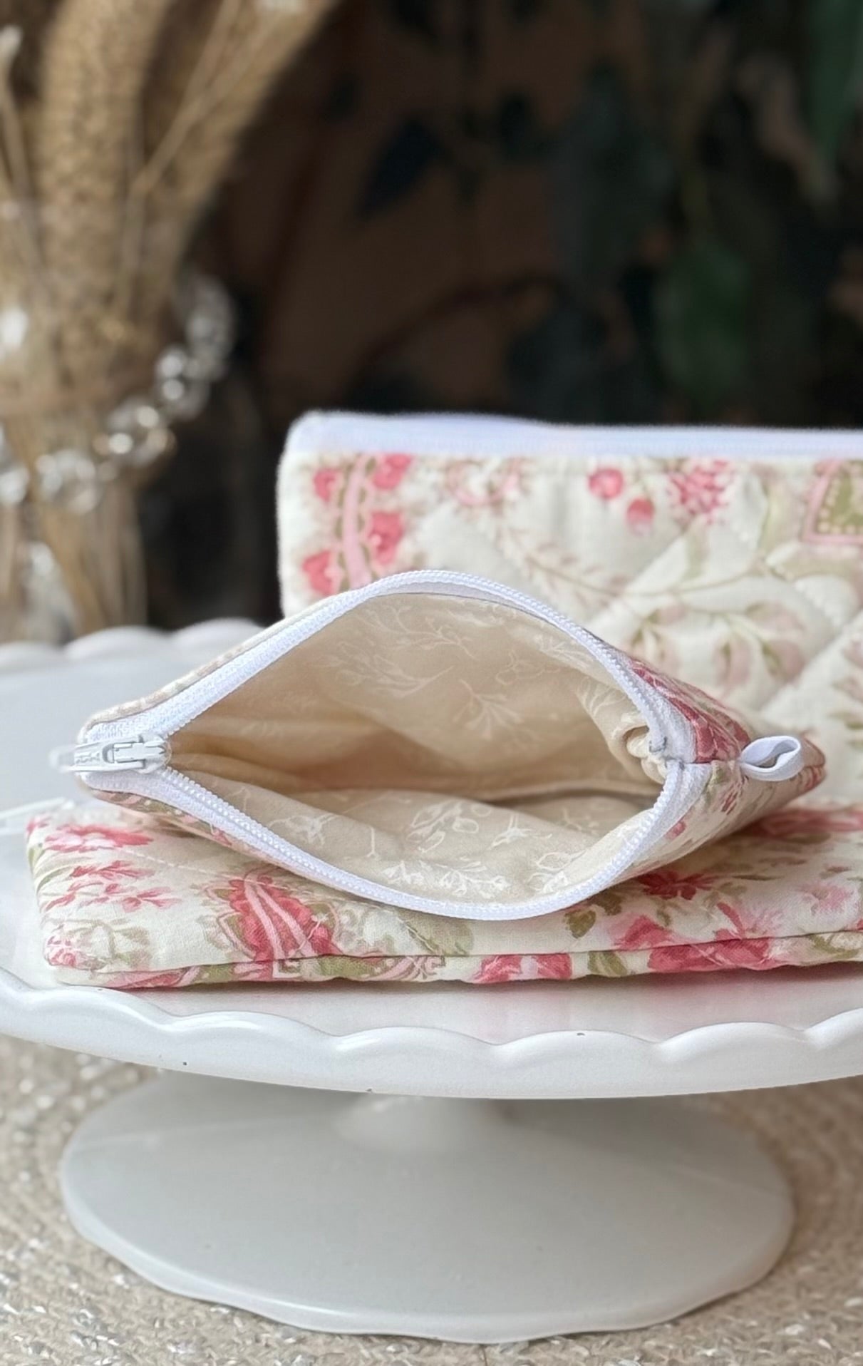 Vintage Paisley Quilted Wallet